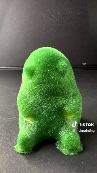 Transforming a Cow Stress Ball with Flocking Powder