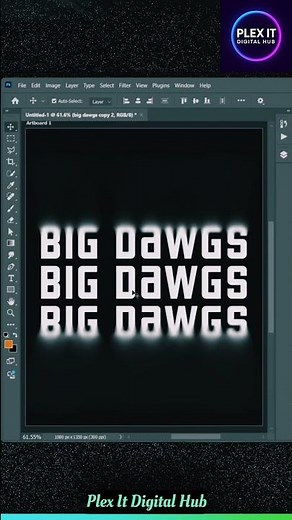 Create Stunning Text Effect in Photoshop #graphicdesign #illustrator #photoshop