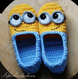 274K views · 6.8K shares | Crochet Pattern Slippers - Minions are so...