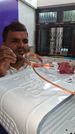 #freezer suction line welding