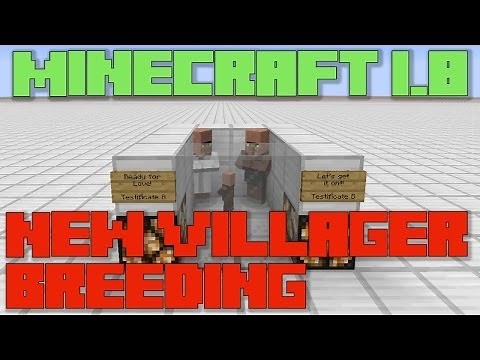 Minecraft 1.8 : New Villager Breeding - Trade To Breed