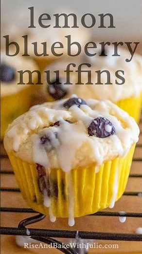 Lemon Blueberry Muffins (using fresh or frozen berries)