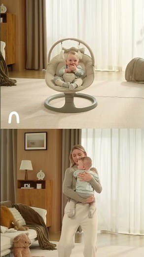 Momcozy® 2-in-1 Electric Baby Swing - 4 swing motions