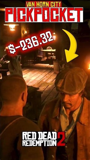 🔥RDR2: Hilarious Random Pickpocket in Van Horn Bar! 😂 Rare Funny Encounter