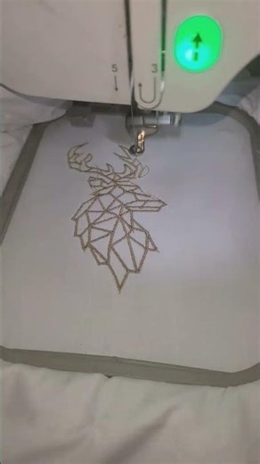 deer 🦌 design embroidery for shirt #edm #embroiderylover #embroiderydesign #embroidery #fashion