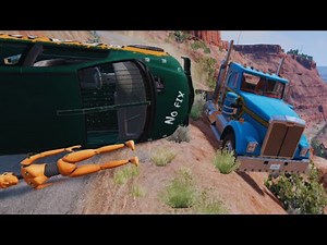 Cars VS Cliff Roads #02 [BeamNG.Drive]