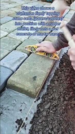 ​Paving Techniques: Firmly Setting Stone Pavers on a Mortar Base