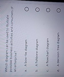 Which diagram can be used to illustrate possible business activ... | Filo