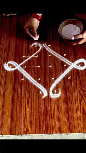 DAY-29 dubble line melikala muggulu || daily Kolam