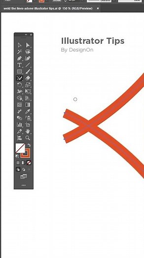 How to merge lines - Adobe Illustrator Tips
