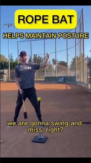 Rope Bat - How the Rope Bat Helps Maintain Posture - Baseball & Softball Hitting