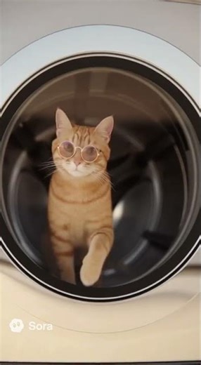 Disco Cat in the Washing Machine! 🌀🐱💃