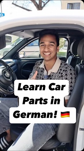 Amit Bansal | MA Germanistik | BAMF DaF German Teacher | Munich on Instagram: "🚗 Autoteile auf Deutsch – Car Parts in German 1. Das ist ein kleines Auto. → That is a small car. 2. Das ist der Autoschlüssel. → That is the car key. 3. Das ist das Lenkrad. → That is the steering wheel. 4. Das ist der Rückspiegel. → That is the rearview mirror. 5. Das ist der Außenspiegel. → That is the side mirror. (or wing mirror in British English) 6. Das ist die Sonnenblende. → That is the sun visor. 7. Und was