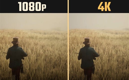 荒野大镖客2画质究竟差别多大？ 1080p vs 4K 2160p