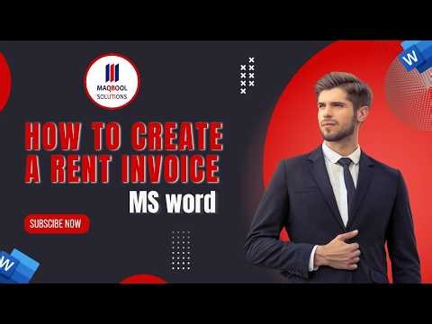 Create Rent Invoice in Minutes | Professional Template