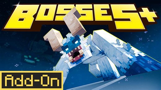 Videos about BOSSES+ Add-On by Shapescape | CHUNK - Minecraft Bedrock Marketplace Explorer