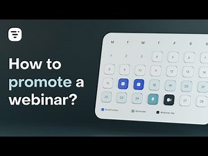 How to promote a webinar?