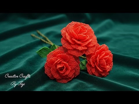 Beaded Rose Flower Tutorial: How to Make Stunning French Beaded Roses