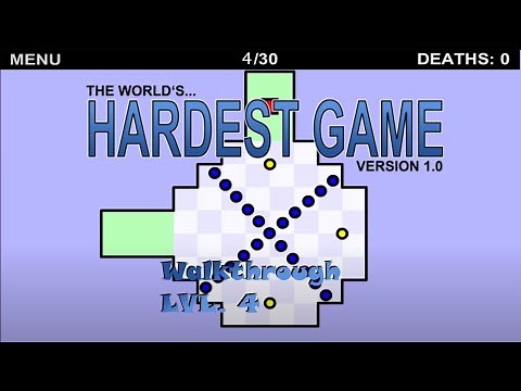 The World's Hardest Game - Walkthrough Level 4