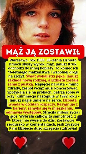 Elżbieta Dmoch Mąż wokalistki 2 plus 1 zostawił ją dla innej kobiety