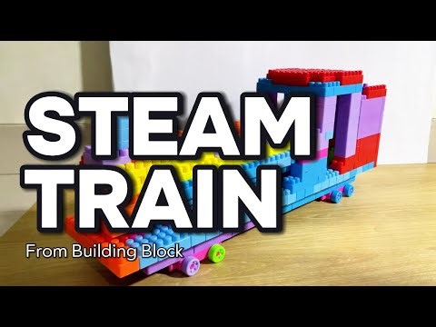 How To make super fast Steam Train Flying Scotsman from building Block (lego)