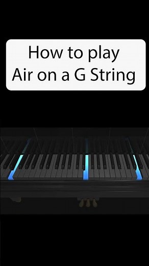 How to play Air on a g string by Bach #piano #bach #pianotutorial