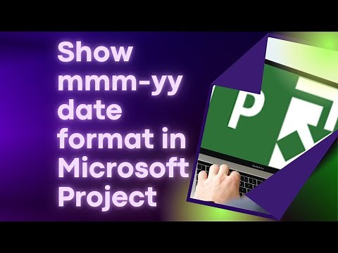 Show mmm-yy (month & year) date format in a Microsoft Project schedule