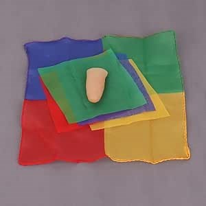 SUMAG Scarves Fusion Magic Tricks Four to One Scarf Silk Restoring Magic Props Close up Street Illusions Easy Magic