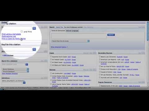 Finding Your case using Westlaw and Lexisnexis