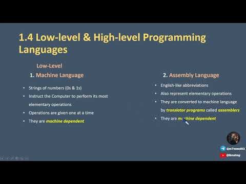 DS230 | IT232 | CS230 | Object Oriented Programming | Part 1-3: Low & High Level Programming