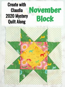 How to Make a 12 1/2" Variable Sawtooth Star Quilt Block - Create with Claudia