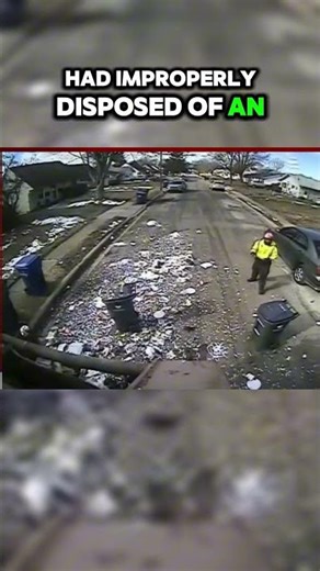 Garbage truck workers dodged disaster #shorts #garbagetruck
