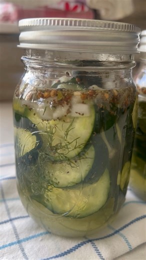 1.5K views | Sweet Refrigerator Pickles. A nostalgic recipe that is perfect for your harvest of cucumbers. Full recipe in comments.  #refrigeratorpickles #nostalgicrecipe #churchrecipe #easypicklerecipe #sweetpicklerecipe | Recipes Passed Down | Facebook