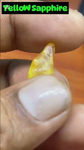 💛 “This Yellow Gem Looks Like Pure Gold! 😱💎” #YellowSapphire #Gemstone #RareGem #GoldenGem #Sapphire