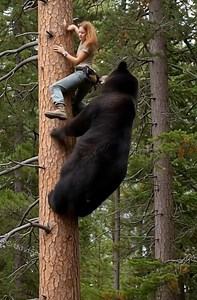 12K views · 3 comments | Woman Stuck in Tree While Massive Bear Climbs After Her.But What Happend...see more | Brightsides | Facebook