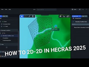 How to 2D-2D in HECRAS 2025 | 2D river to 2D overland connection