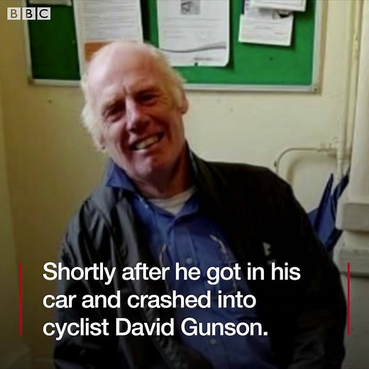 David Gunson died after he was knocked off his bike by Cutmore. | BBC Bristol