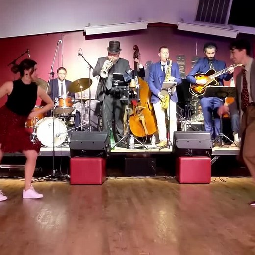 Live Band Swing Dance Performance with Stunning Dancers
