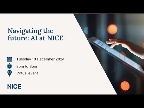 Navigating the future: AI at NICE virtual event