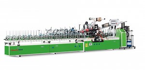 [Hot Item] Profile Wrapping Wood Veneer Machine with Hot Melt Glue Coating System