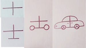 39K views · 575 reactions | How to draw a car for kids | Easy car drawing | Very easy trick car drawing | Priyanka creative guru | Facebook
