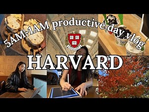 5AM to 1AM harvard SUPER productive & busy day in my life 📚 study motivation, business trip prep
