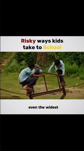 One of the most dangerous ways kids take to school