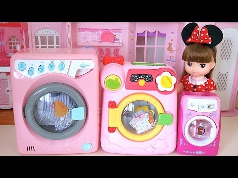 Baby Doll Pink Washing Machine Laundry Iron Toy Soda