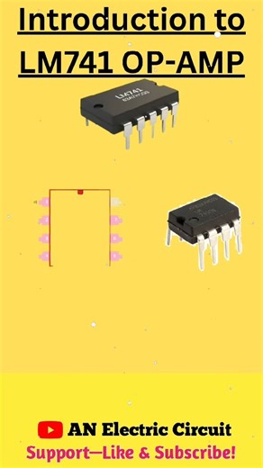 Introduction To LM741 OP-AMP | #shortsfeed #electricalcircuit #electronic