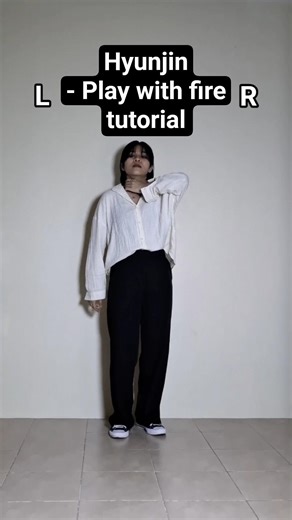 Hyunjin - Play with Fire tutorial | mirrored and slowed 0.75x #straykids #skz #hyunjin #tutorial