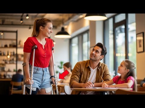 Can I share this table?" one-legged girl asked the widowed dad—his daughter's reply changed it all