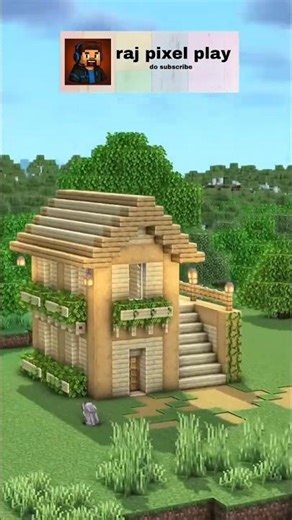 Birch House 🏠 how to make birch house |Minecraft#shorts #house #minecraft