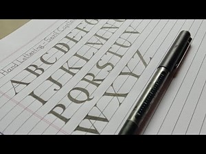 Hand Lettering - Serif Capital A to Z // For beginners