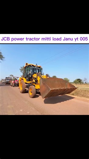 JCB power tractor mitti load Janu yt 005 #viral song short# subscribe